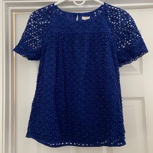 J. Crew size 2 eyelet top